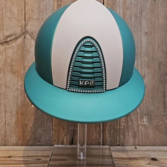 kep italia cromo 2.0 turquoise leather front swarovski details