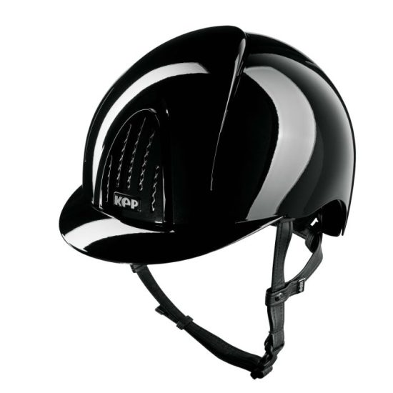 kep italia smart nova black polish small visor