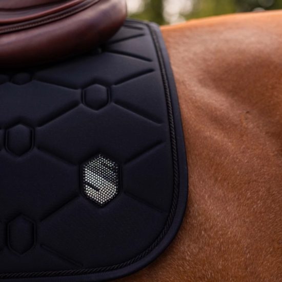 samshield black swarovski jump saddle pad