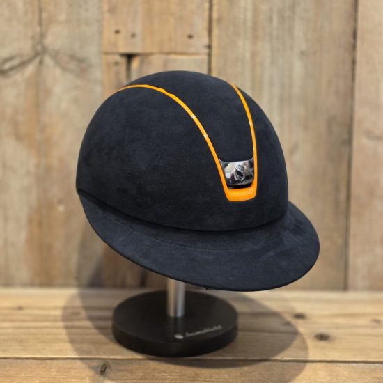 samshield miss shield alcantara navy orange